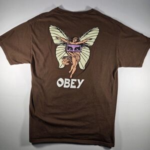 Obey Brown Fairy Graphic T Shirt